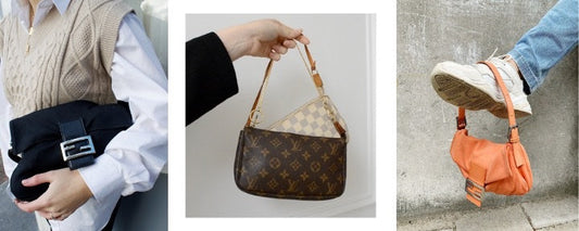 Louis Vuitton Pochette Monogram Canvas and Fendi Mamma Banguette