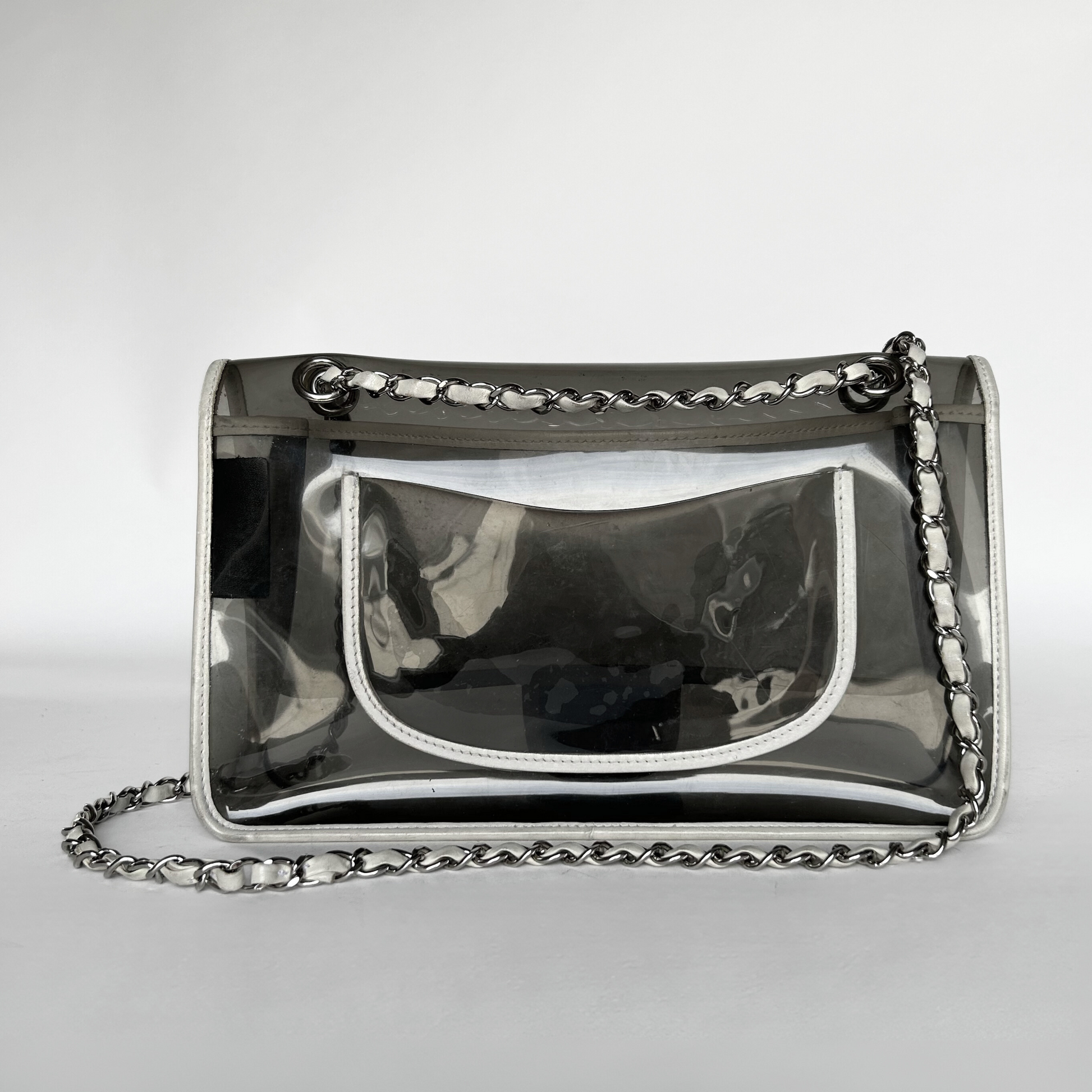 Chanel IG SALE: Chanel Heart CC Flap Bag Vinyl & Lambskin Leather (Limited Edition) - Shoulder bags - Etoile Luxury Vintage