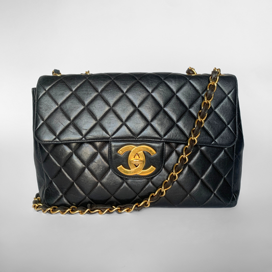 Chanel Chanel Classic Flap Bag Maxi Lambskin Leather - Crossbody bags - Etoile Luxury Vintage