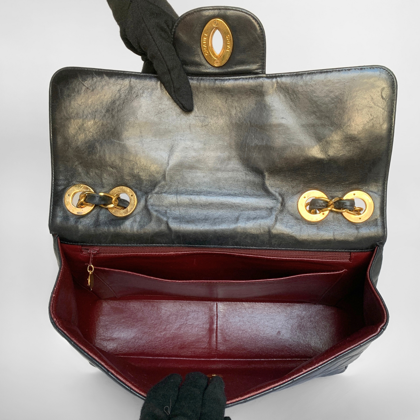 Chanel Chanel Classic Flap Bag Maxi Lambskin Leather - Crossbody bags - Etoile Luxury Vintage