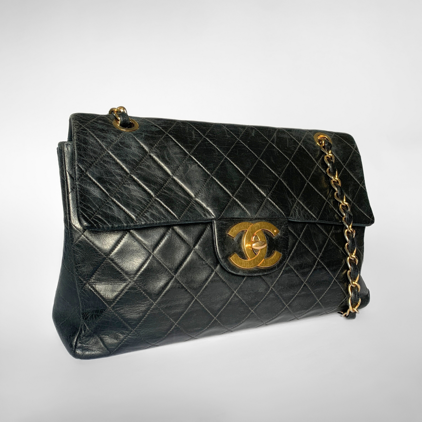 Chanel Chanel Classic Flap Bag Maxi Lambskin Leather - Crossbody bags - Etoile Luxury Vintage
