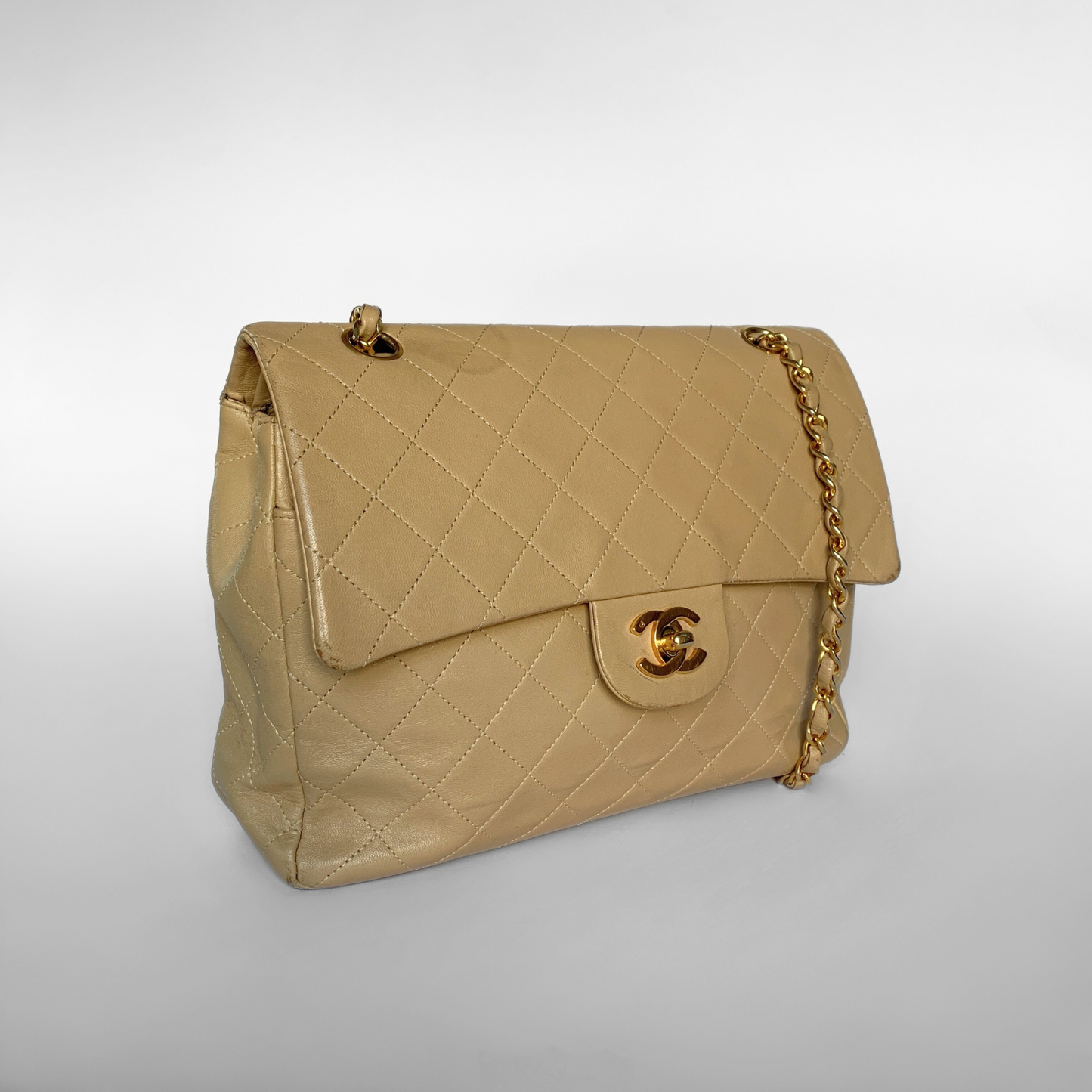 Chanel Chanel Classic Flap Bag Tall Lamsbkin Leather - Shoulder bags - Etoile Luxury Vintage