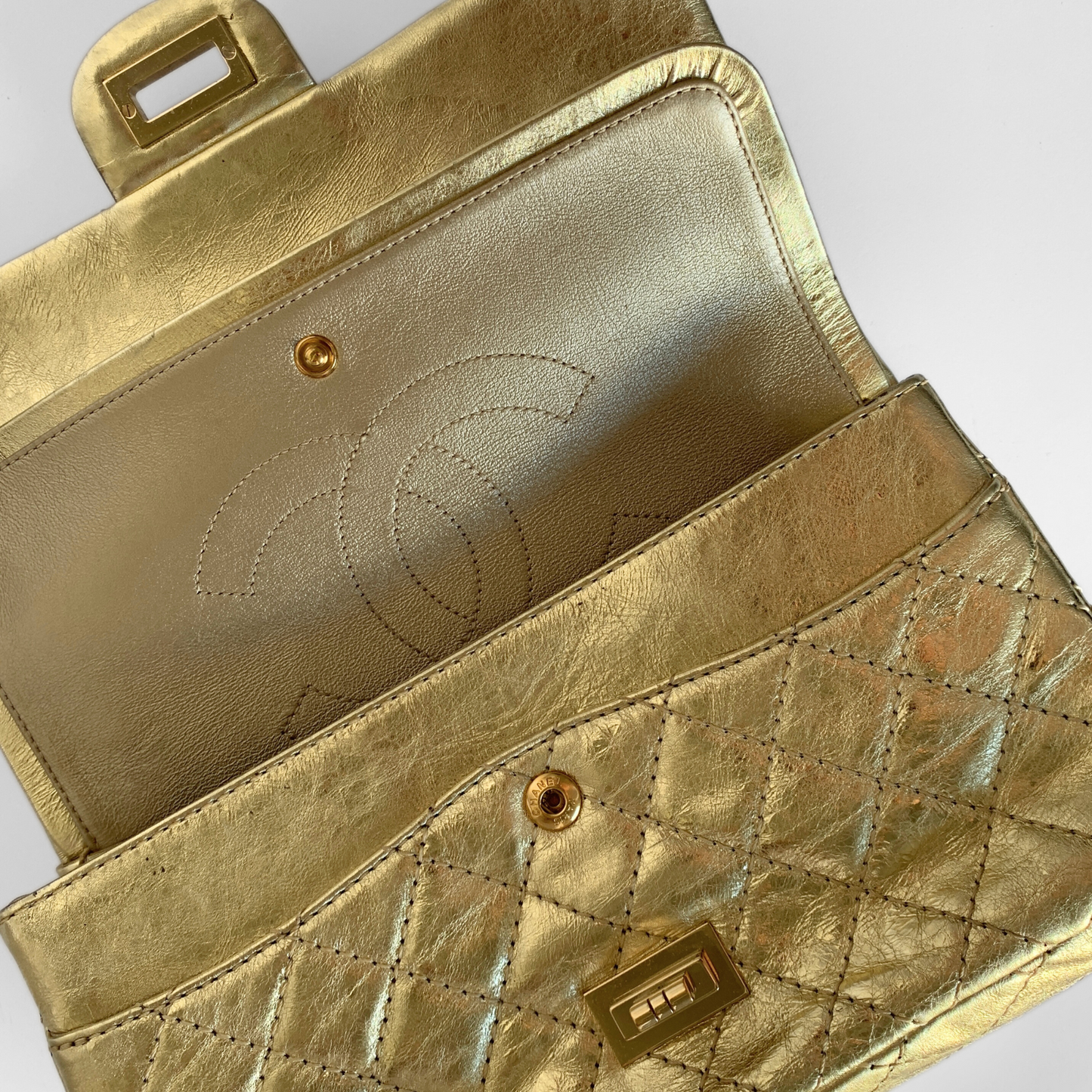 Chanel 2.55 Bag Aged Calfskin Leather