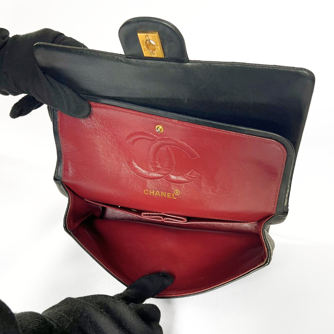 Chanel Classic Flap Bag Small Lambskin Leather