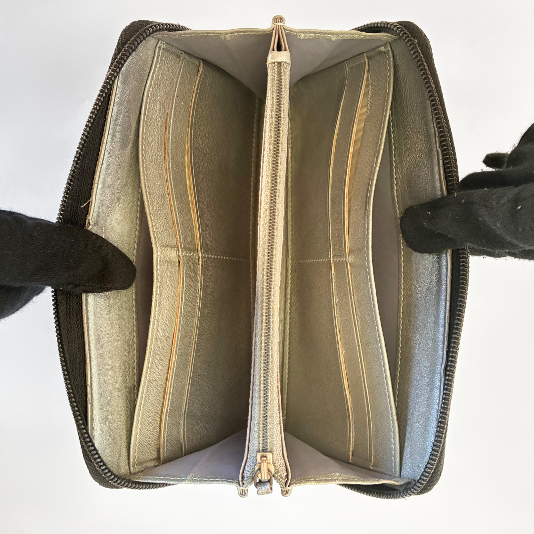 Chanel Camelia Wallet Large Lambskin Leather