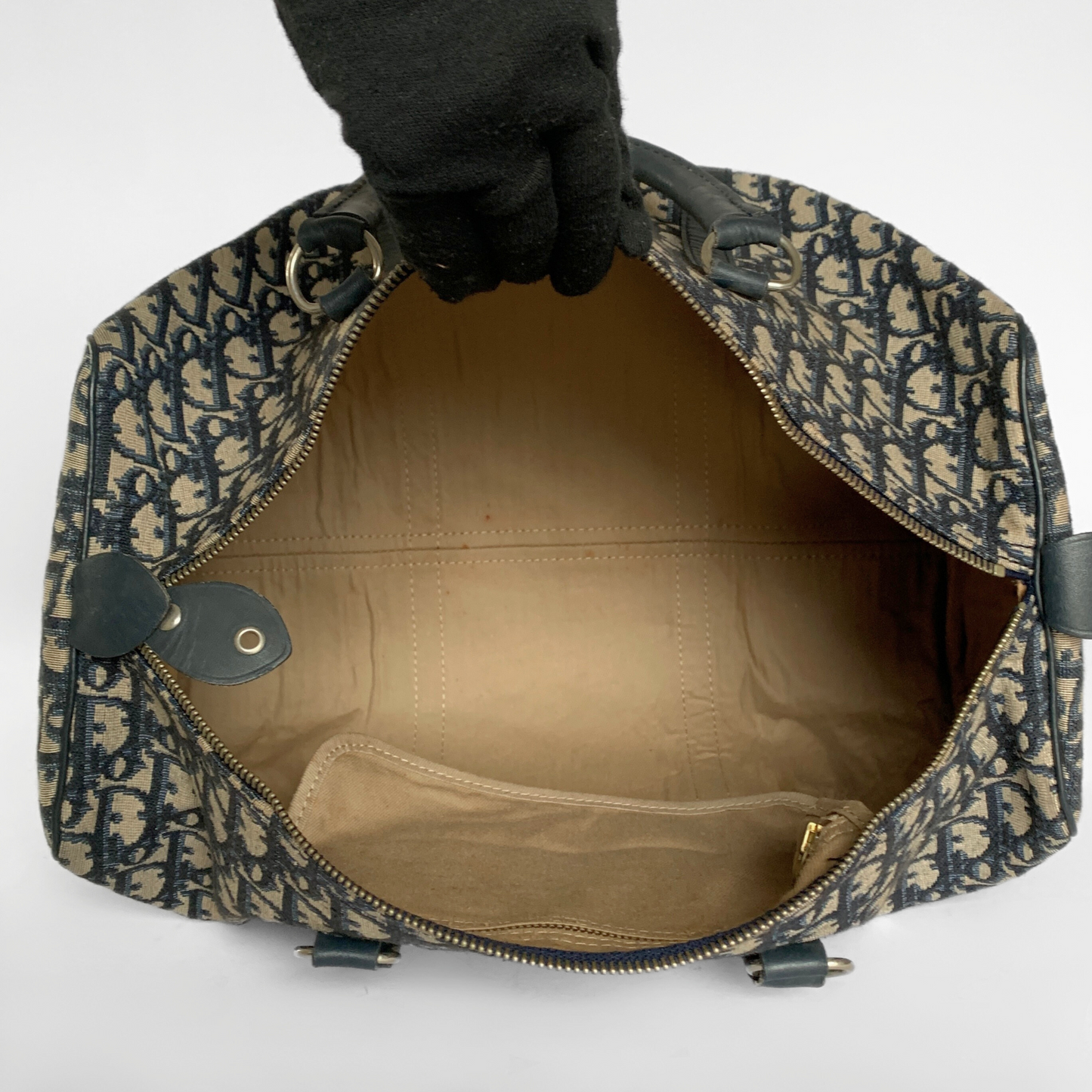 Dior Dior Bowling Bag Large Oblique Canvas - Handbags - Etoile Luxury Vintage