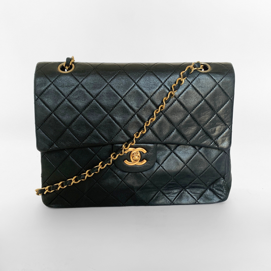 Chanel Classic Flap Bag Medium Tall Lambskin Leather