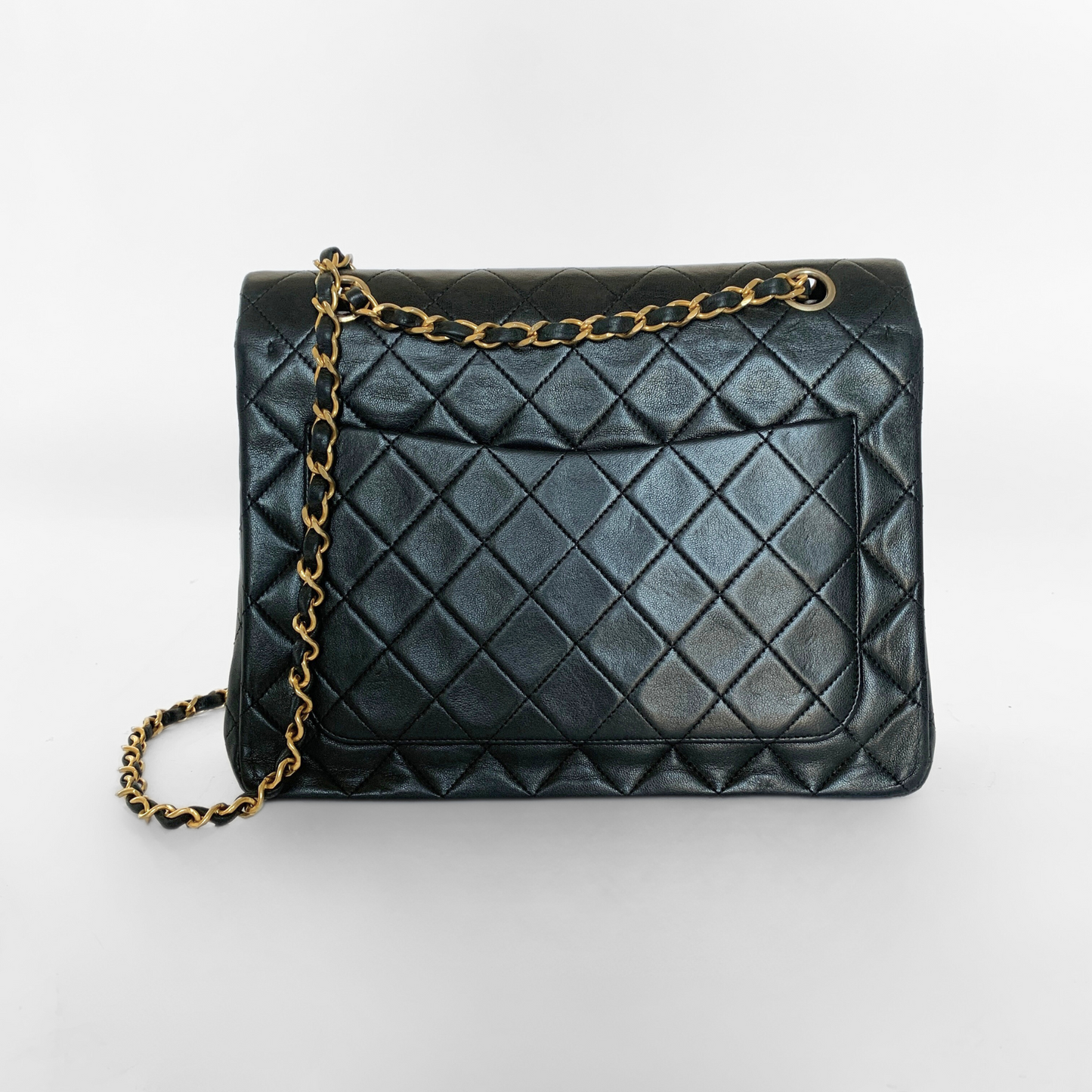 Chanel Classic Flap Bag Tall Lambskin Leather