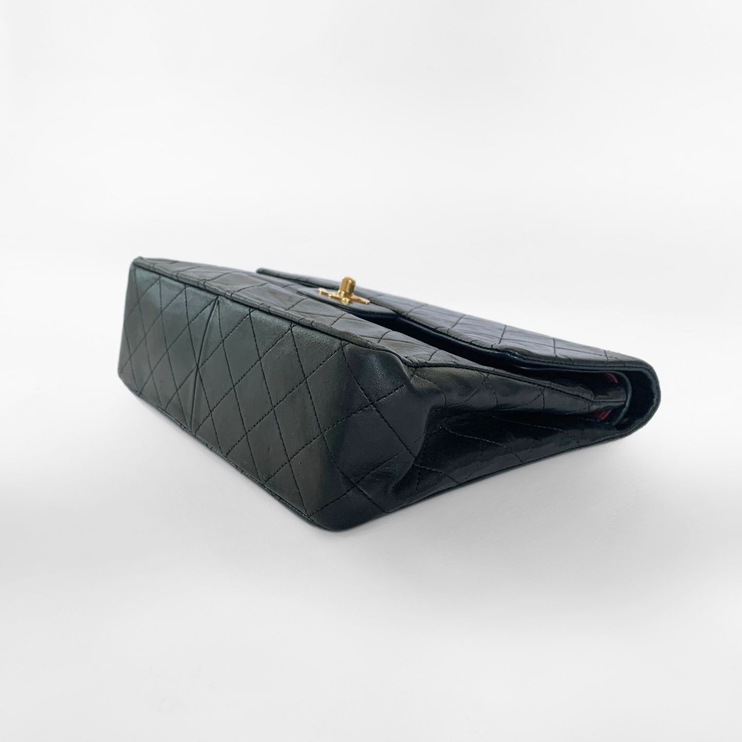 Chanel Classic Flap Bag Medium Tall Lambskin Leather