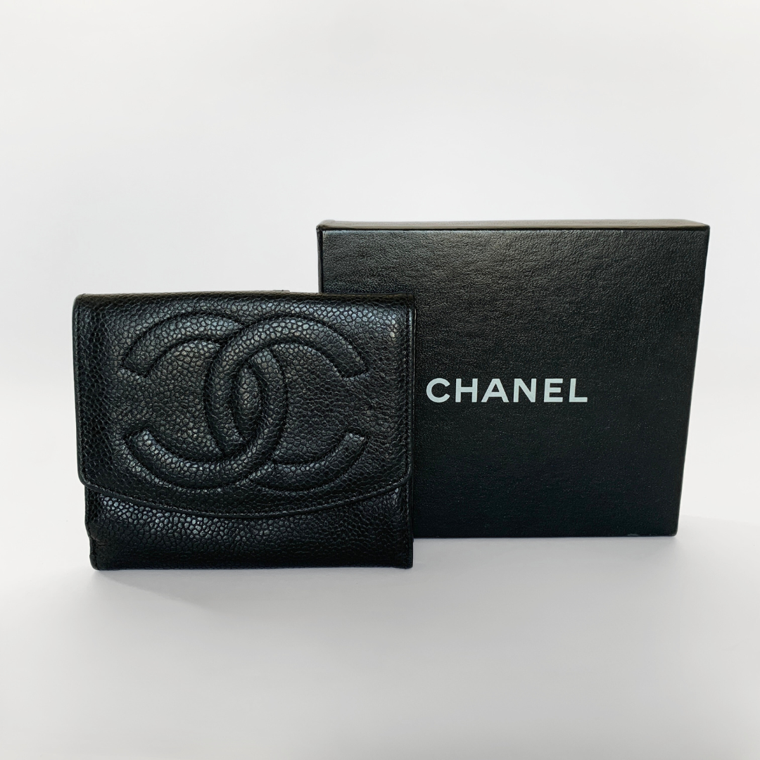 Chanel Chanel Wallet Small Caviar Leather - Wallets - Etoile Luxury Vintage