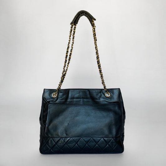Chanel Shopper Lambskin Leather