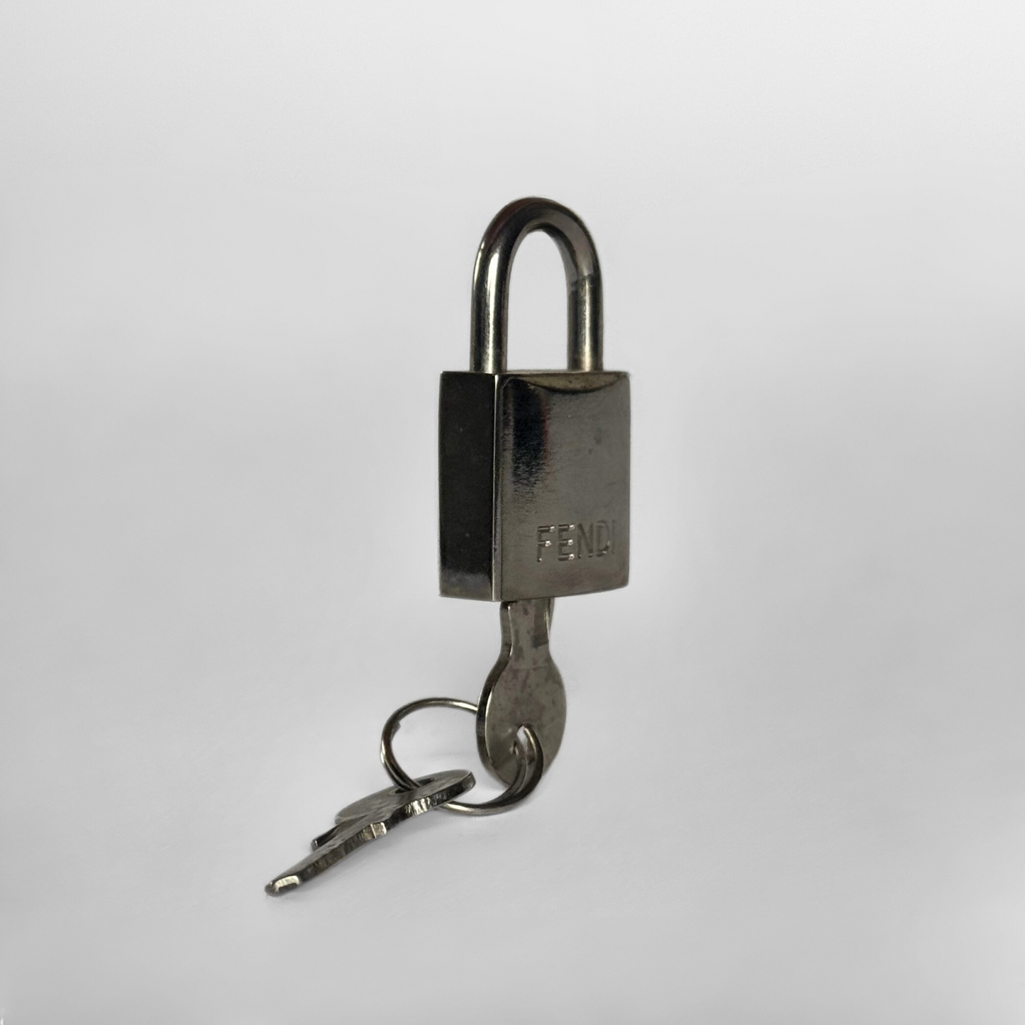 Fendi Fendi Lock With Key Silver Metal - Locks - Etoile Luxury Vintage
