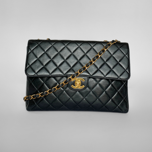 Chanel Classic Flap Bag Maxi Lambskin Leather