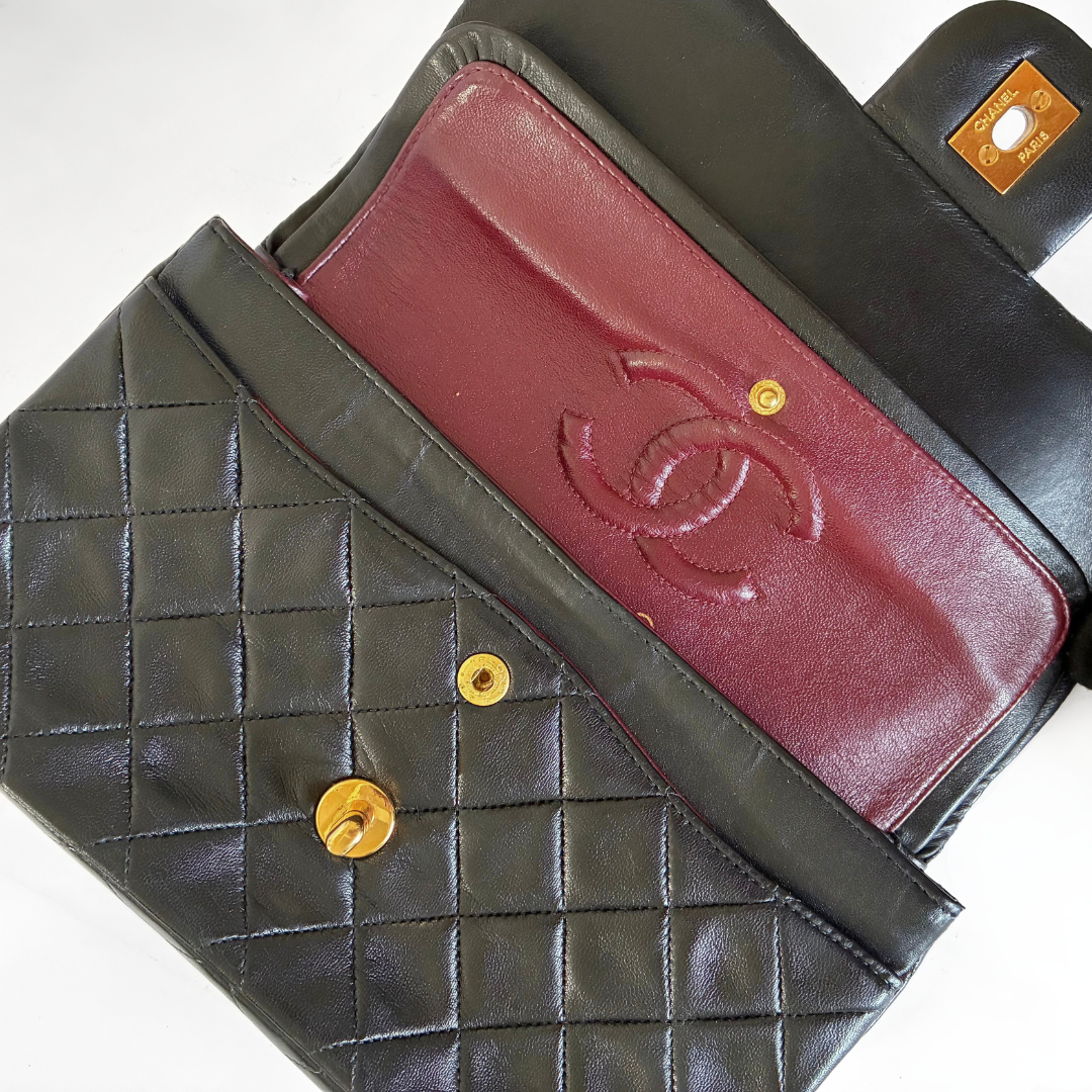 Chanel Classic Flap Bag Small Lambskin Leather