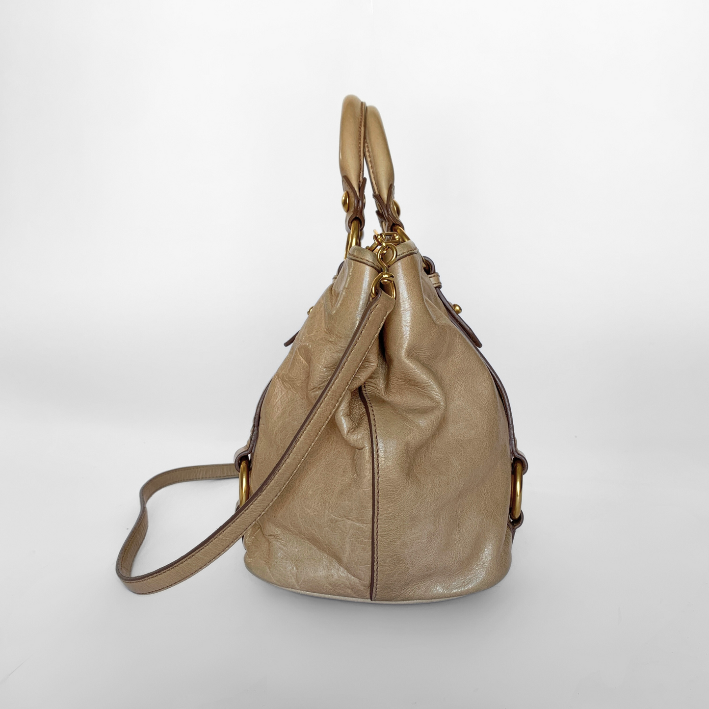 Miu Miu Vitello Handbag Leather