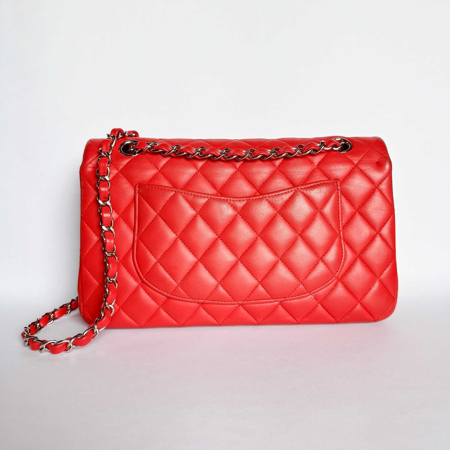 Chanel IG SALE: Chanel Classic Double Flap Bag Medium Lambskin Leather - Shoulder bags - Etoile Luxury Vintage