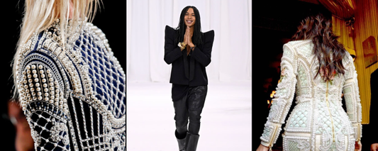 Balmain Oliver Rousteing Runway Kim Kardashian