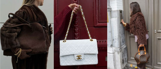 Handbags Chanel Louis Vuitton Vintage Brown