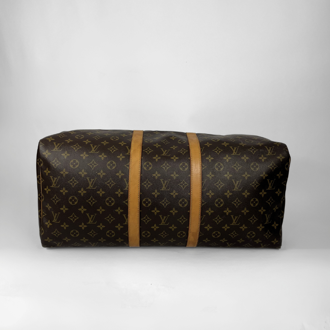 Louis Vuitton Keepall 55 on a white background