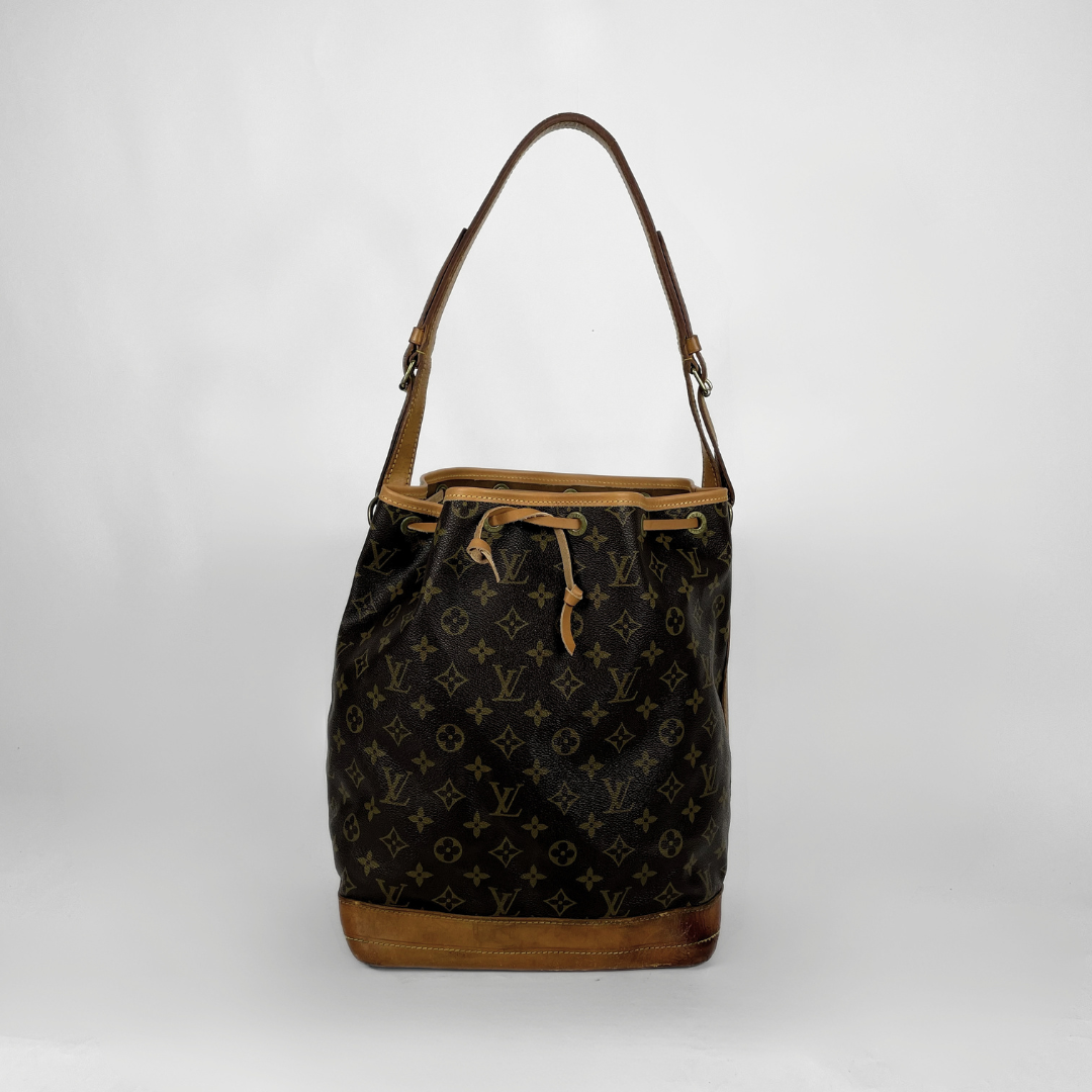 Louis Vuitton Noé Monogram Canvas on a white background