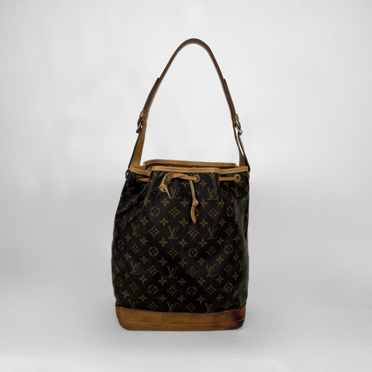 Louis Vuitton Noé Monogram Canvas on a white background