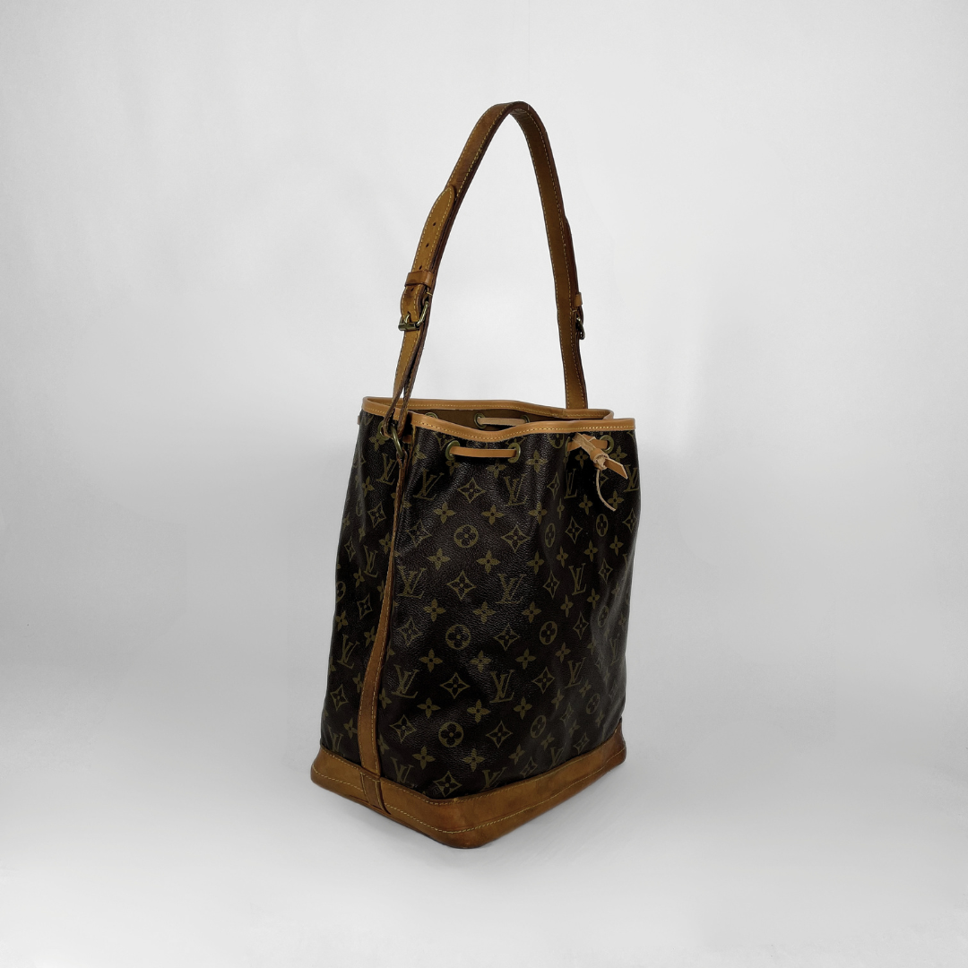 Louis Vuitton Noé Monogram Canvas on a white background