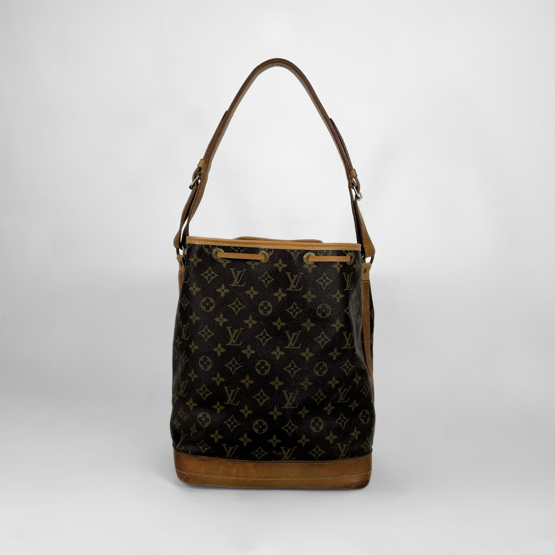 Louis Vuitton Noé Monogram Canvas on a white background