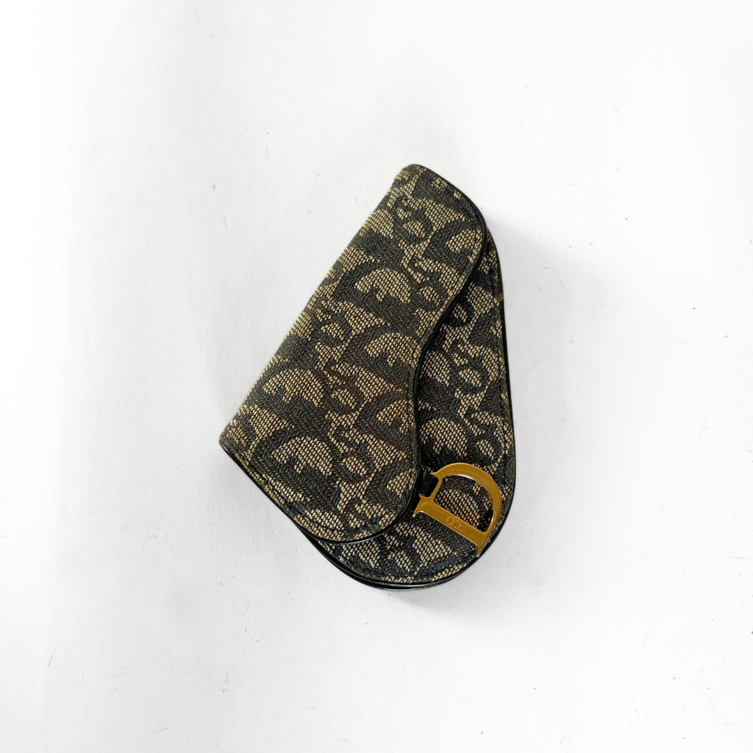 Dior Dior Saddle Wallet Oblique Canvas - Wallets - Etoile Luxury Vintage