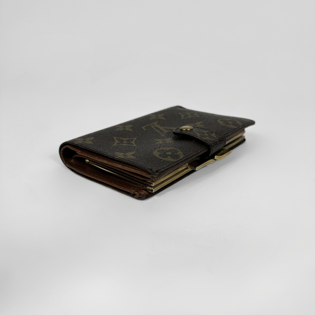 Louis Vuitton Clip Wallet Monogram Canvas on a white background