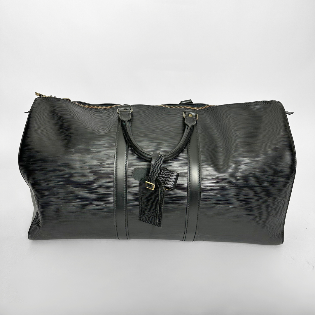 Louis Vuitton Keepall 50 Epi black back view