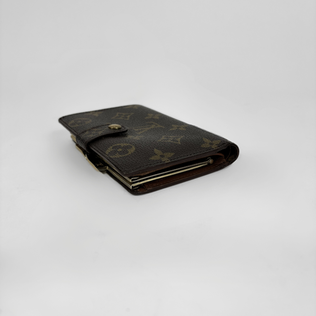 Louis Vuitton Clip Wallet Monogram Canvas on a white background