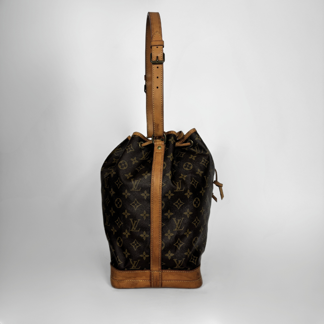 Louis Vuitton Noe Monogram Canvas on a white background