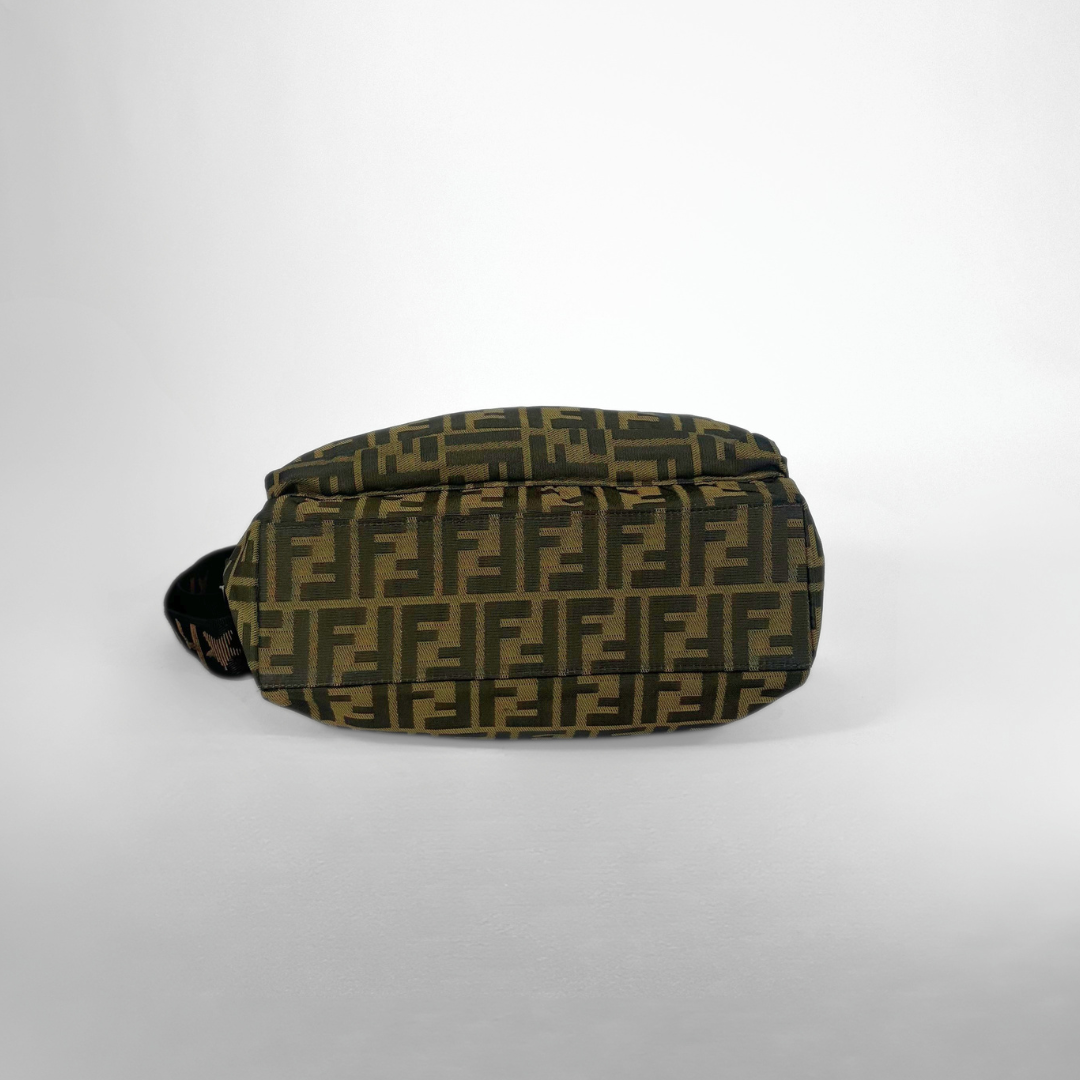 Fanny pack with a pattern on a white background