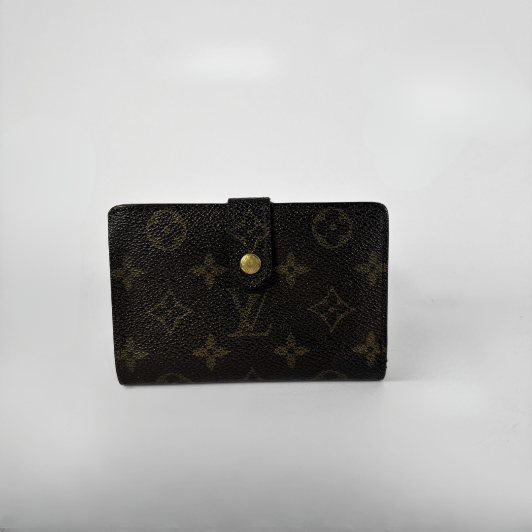 Louis Vuitton Monogram Clip Wallet on a white background