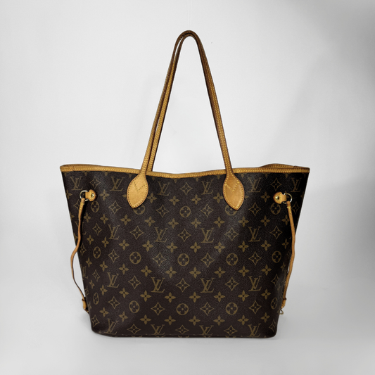 Louis Vuitton Neverfull MM Monogram Canvas on a white background