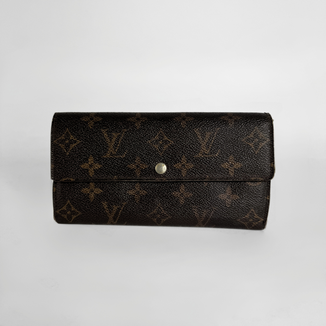 Louis Vuitton wallet on white background