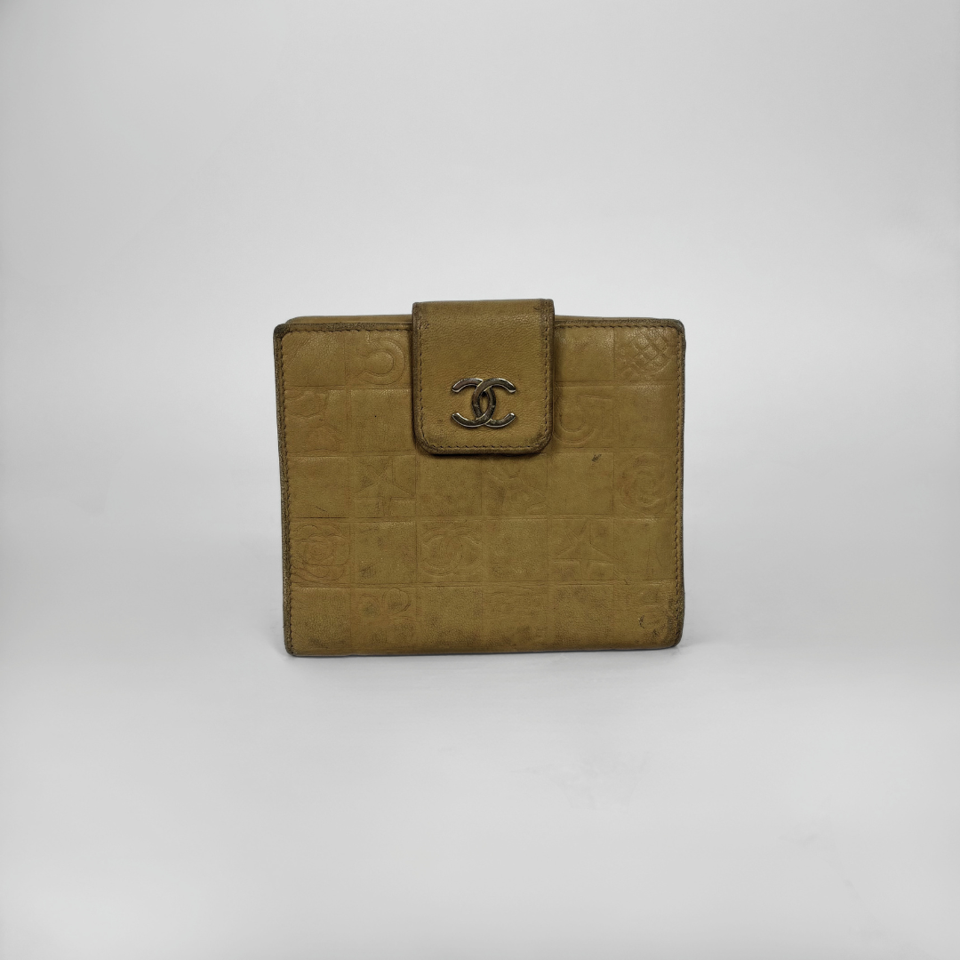 Chanel yellow small wallet