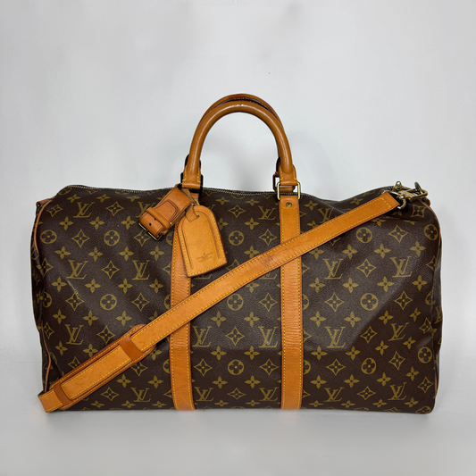 Louis Vuitton Keepall on white background