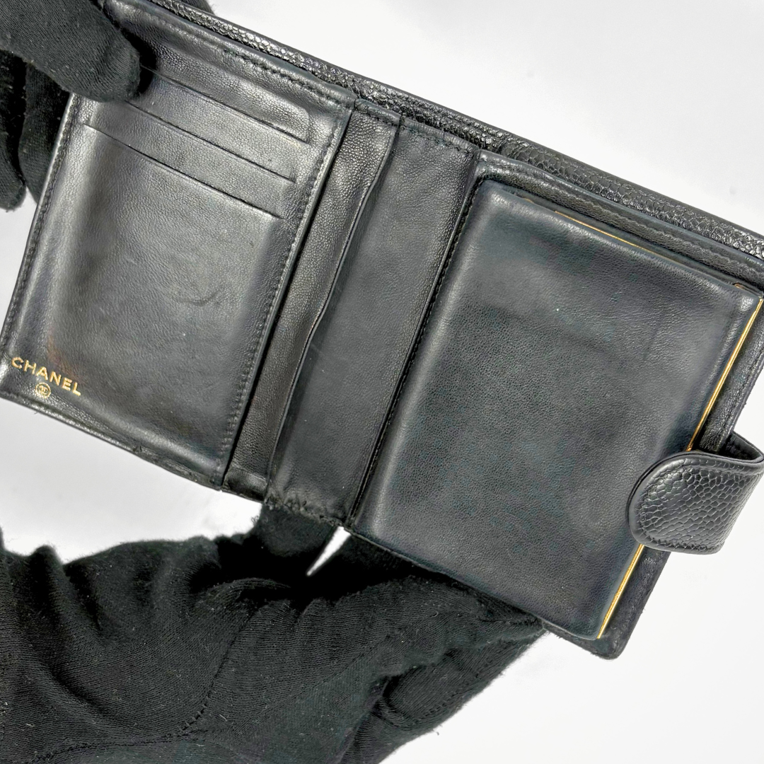 Chanel CC Wallet Small Caviar Leather