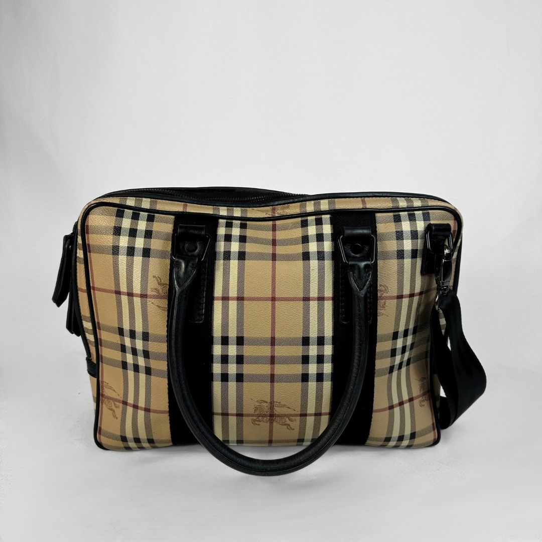 Burberry PVC Business Bag in classic designer style, displayed on a light background.