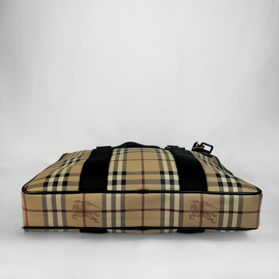 Burberry PVC Business Bag in classic designer style, displayed on a light background.