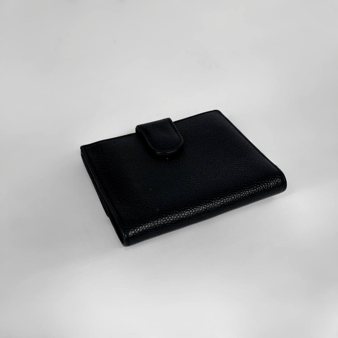 Chanel Wallet Caviar Small on a white background