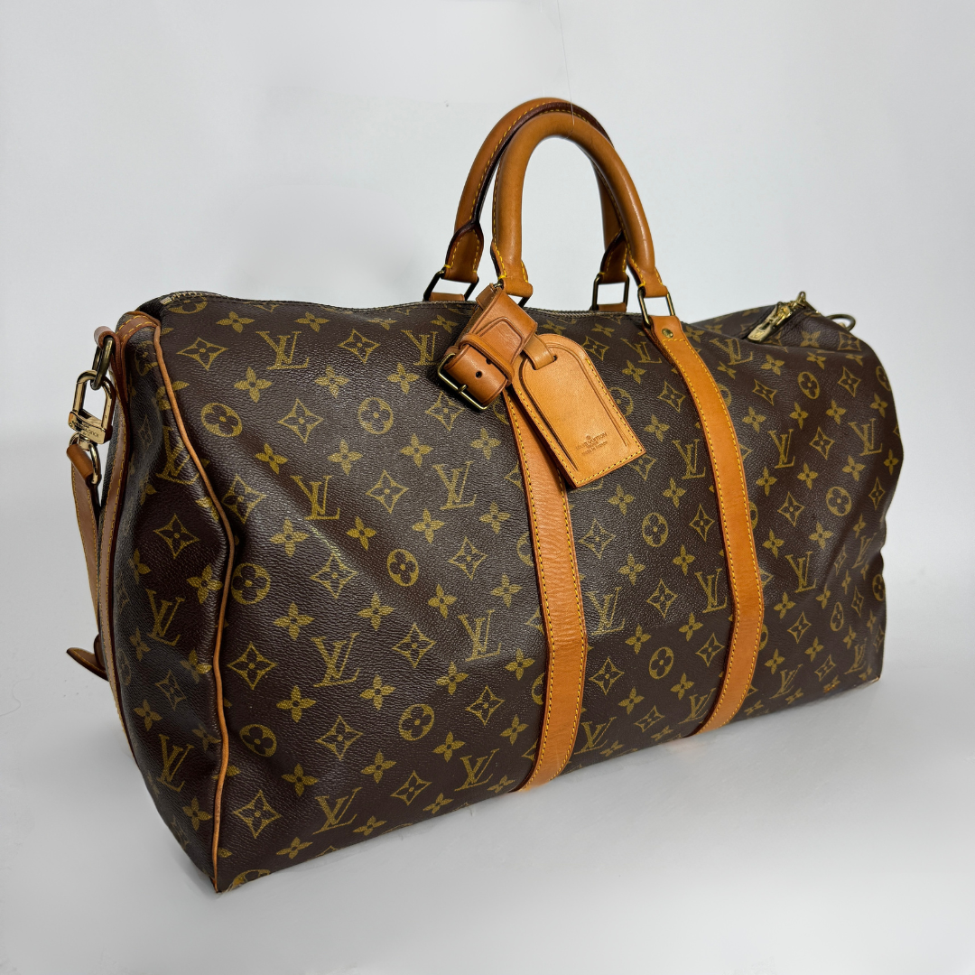 Louis Vuitton Keepall on white background