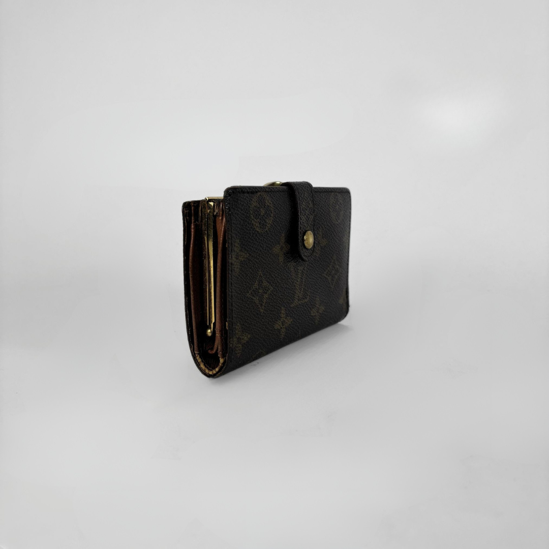 Louis Vuitton Monogram Clip Wallet on a white background