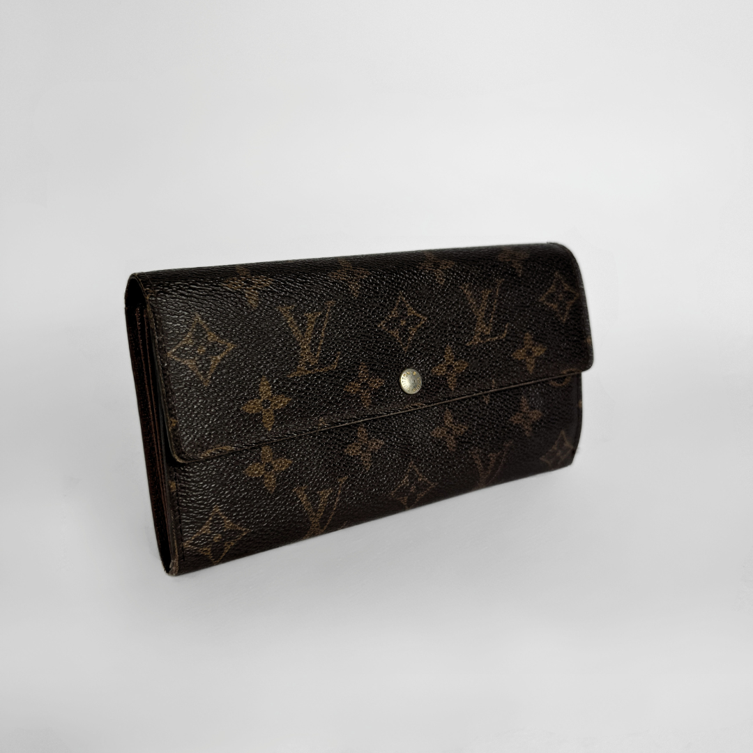 Louis Vuitton wallet on white background