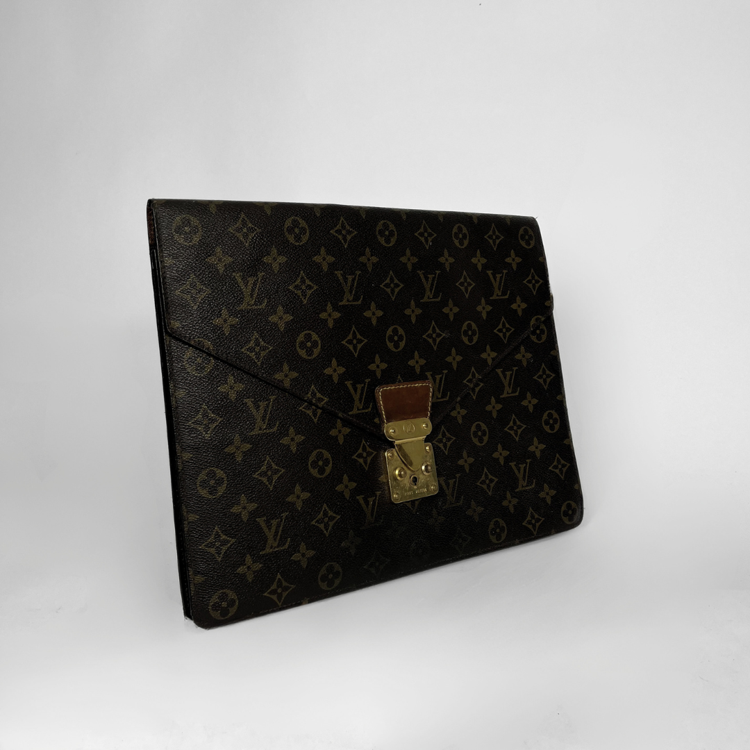 Louis Vuitton Clutch Monogram Canvas on a white background