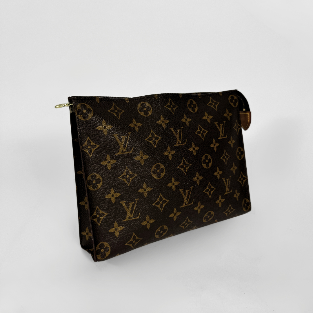 Louis Vuitton Pouch Monogram Canvas on a white background