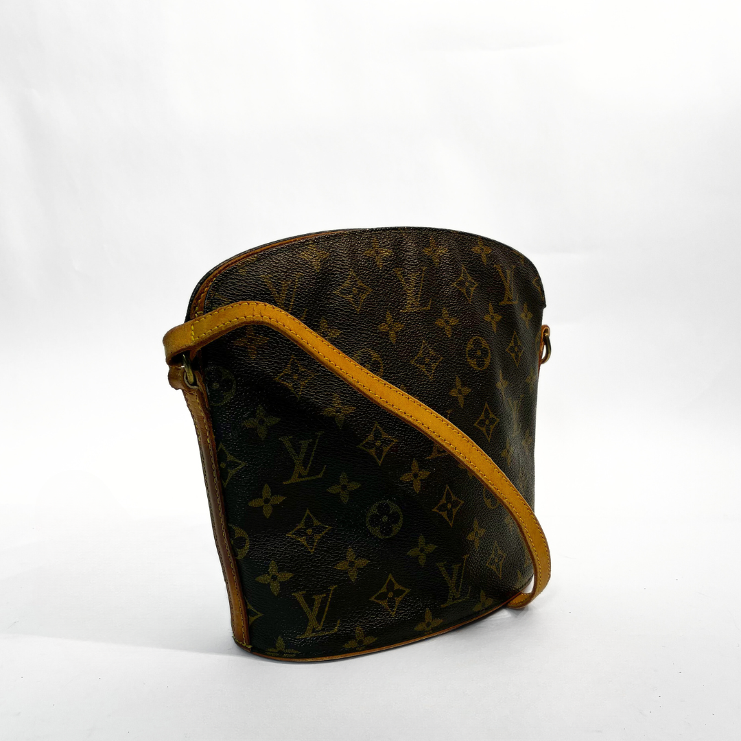 Louis Vuitton Drouot Monogram Canvas on a white background