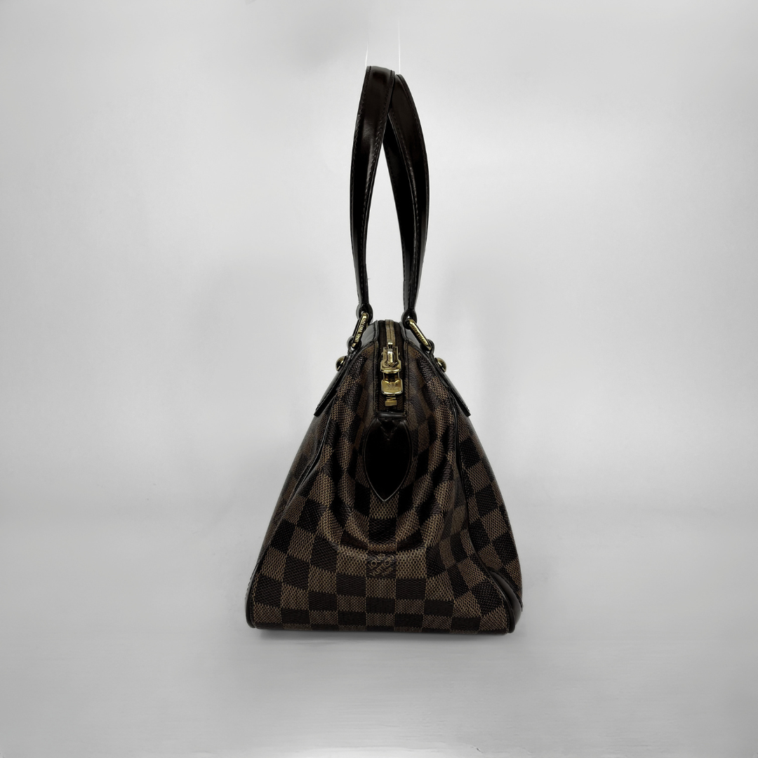 Louis Vuitton Verona PM in Damier Ebene Canvas on a white background