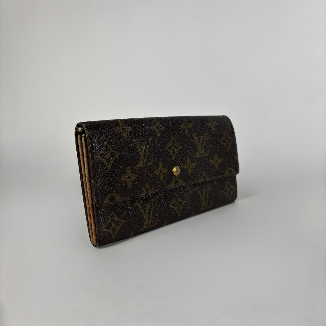 Louis Vuitton wallet on white background